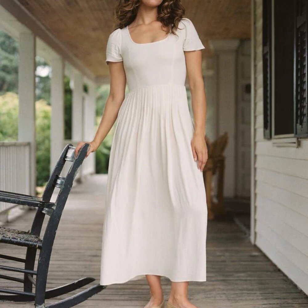 Christy Dawn - The Scarlet Dress - Color Eggshell - Size L - Picture 4 of 14